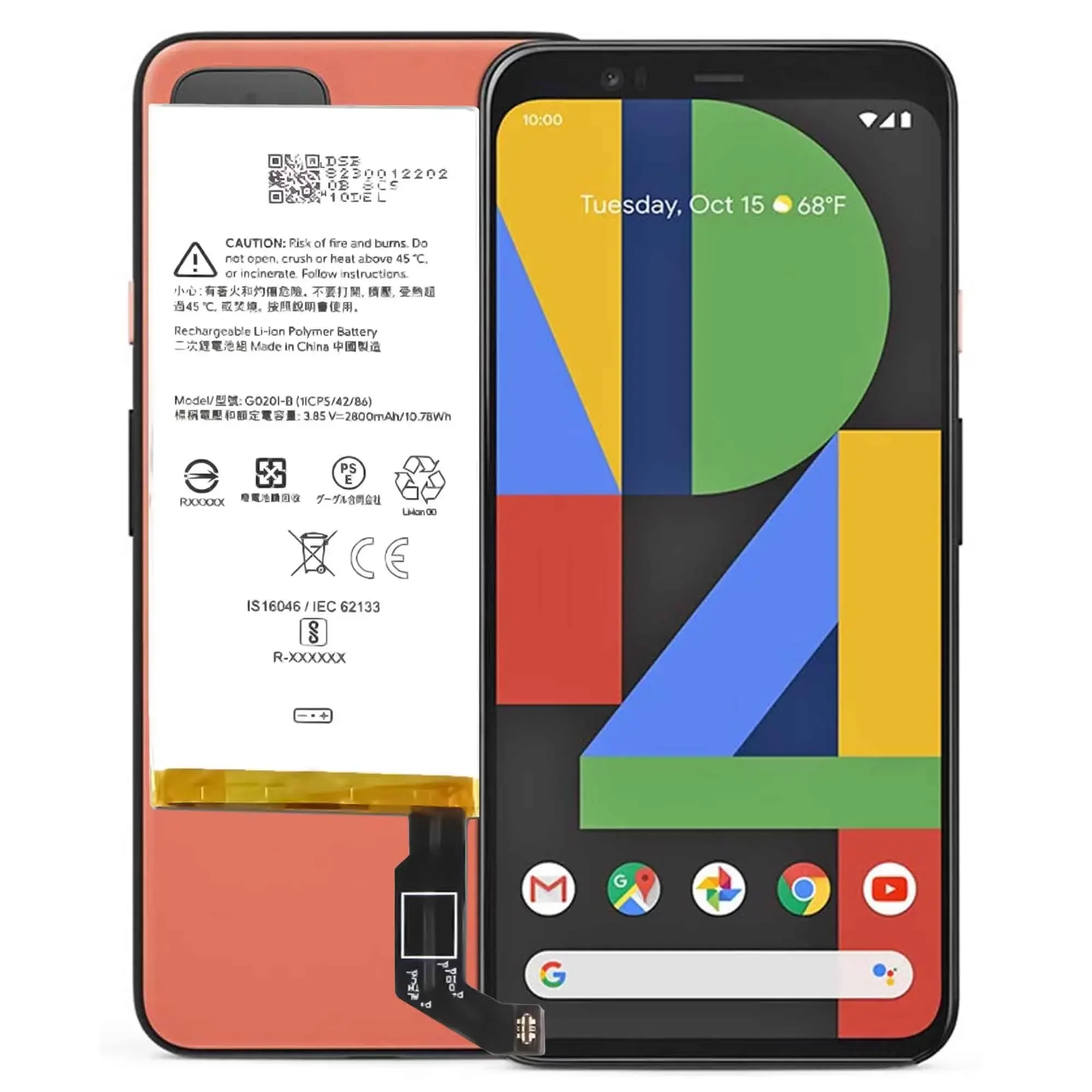 G020I-B g020i batterie für google pixel4 pixel 4 G020I-B g020l reparatur teil original kapazität handy batterien bateria