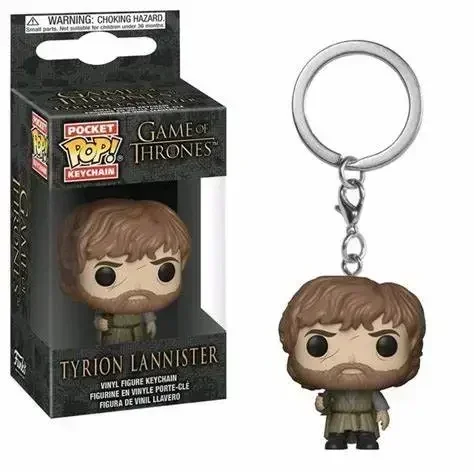 FUNKO pop Movie TV Game of Jon Snow Daenerys Davos Ghost Night King Thrones Tylion Drogon KeyChain Figure Model Collectible Toys