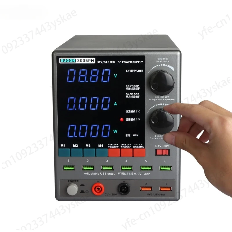 3005PM 30V 5A Usb Output Laboratory Testing Digital Variable Dc Bench Power Supply