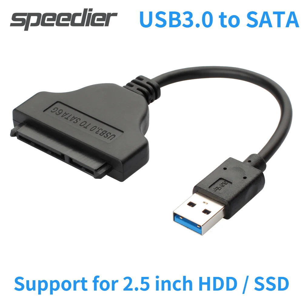 

Hot Sale High Speed SATA To USB3.0 Cable USB 3.0 To SATA III Hard Driver 22Pin Adapter Cable Compatible For 2.5 Inch HDD And SSD