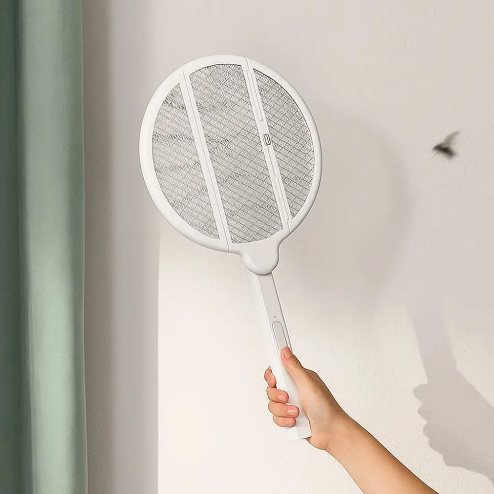 Foldable Design Electric Mosquito Swatter Rechargeable Battery Electric Swatter Mosquito Killer Portable Size Automatic Function
