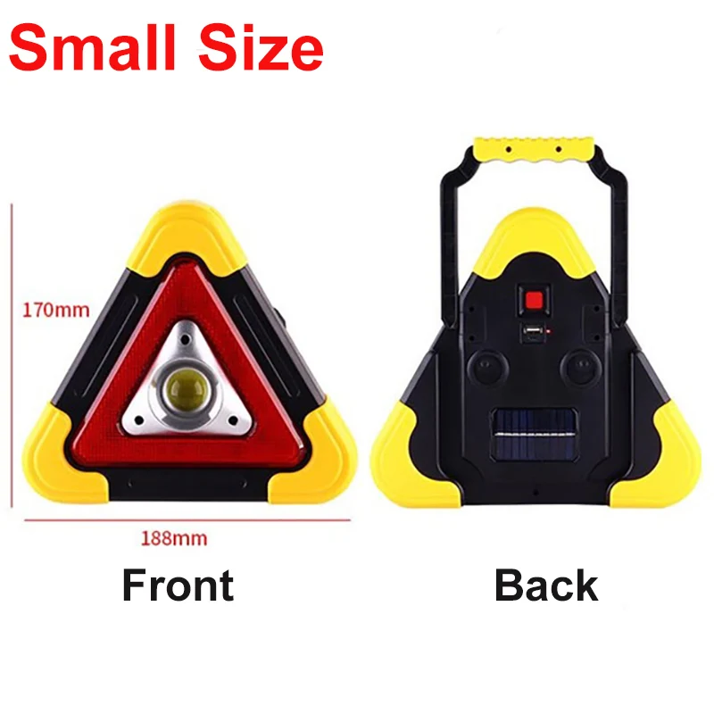 NONE 3-in-1 Solar Warning Light Orange 4