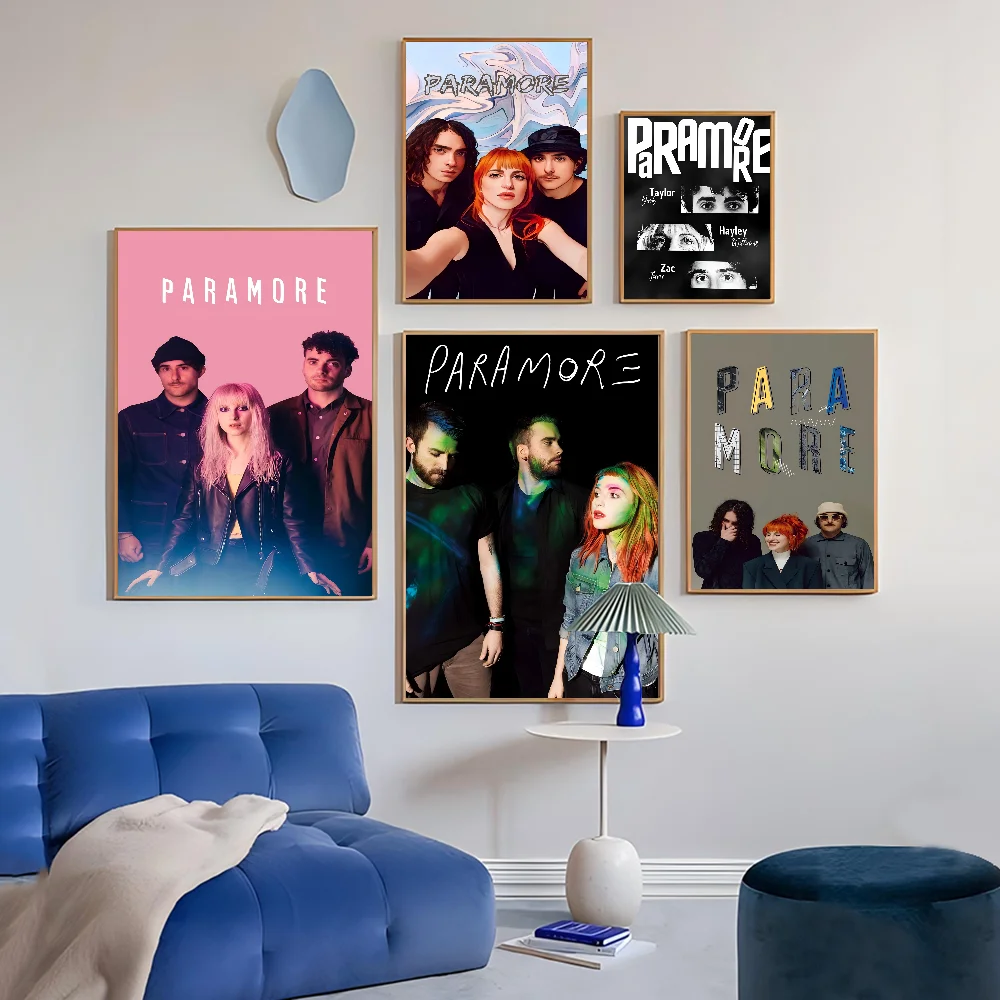 Paramore Band DIY Sticky Poster Vintage Room Bar Cafe Decor Home Decor