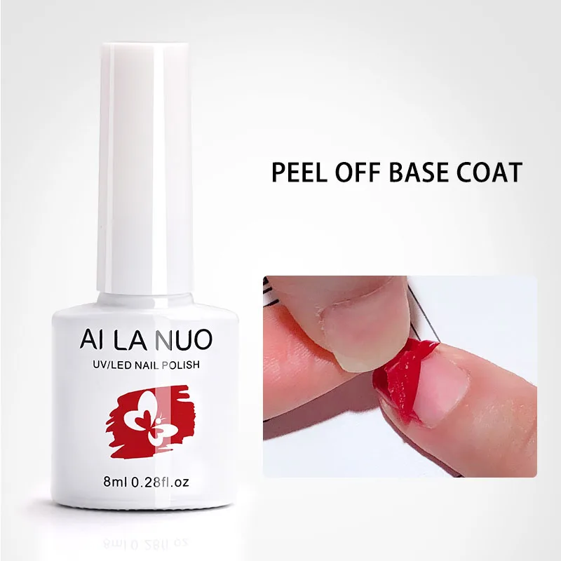 Capa Base de goma para uñas, 8ml, sin necesidad de limpiar, capa superior de piel mate, esmalte de Gel de imprimación de cristal, pegamento UV, accesorios para uñas