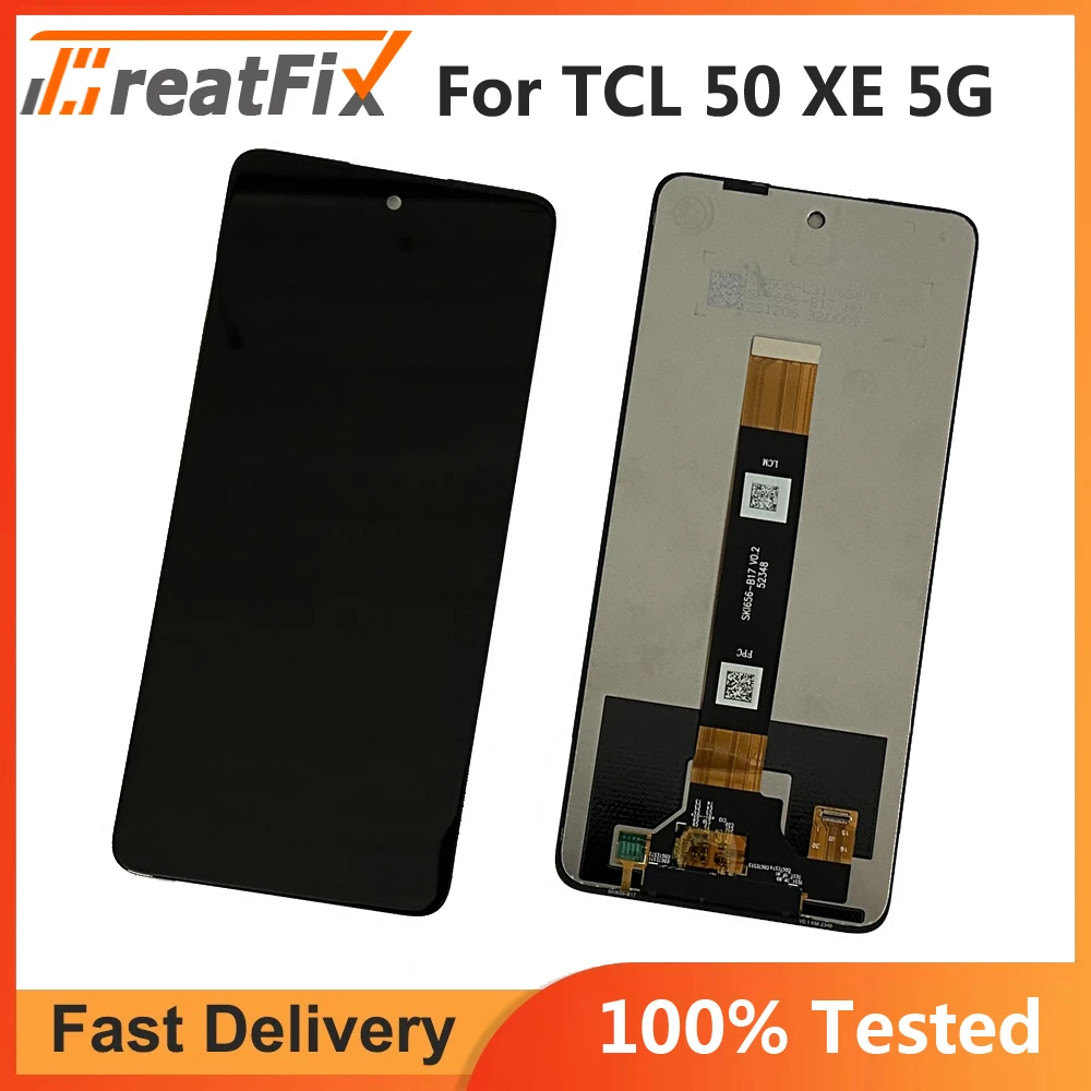 

Original Tested 6.6" For TCL 50 XE 5G LCD Display With Touch Screen Digitizer Full Assembly For TCL 50 XE 50XE LCD Repair Parts