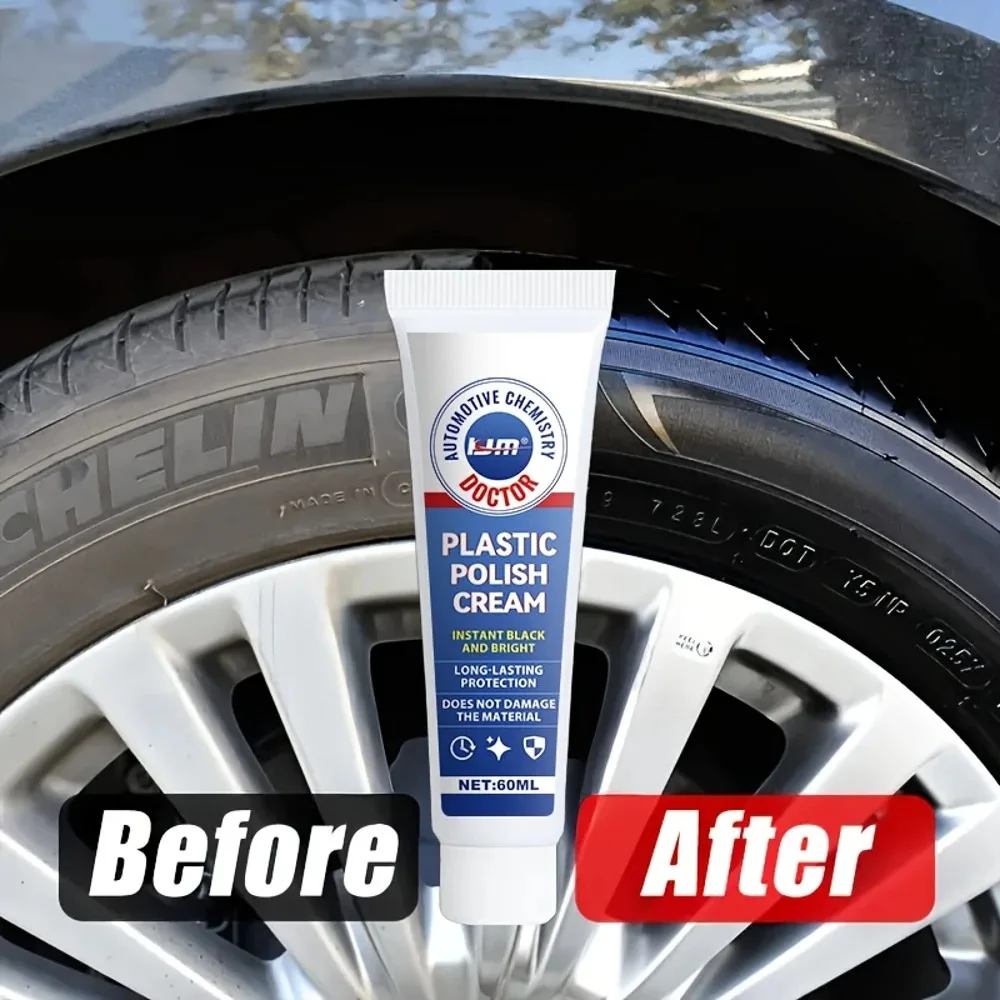 NEW Car Scratch Remover & Plastic Repair Paste - Yellowing Refurbishment & Glossy Surface Enhancer for Interior/Exterior Plastic