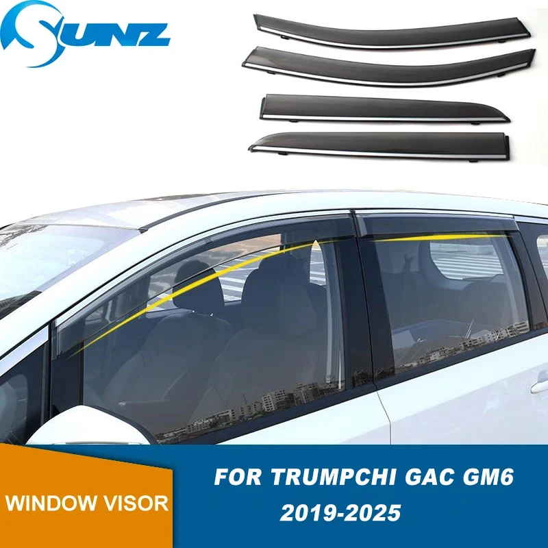 

Side Window Visor For Trumpchi GAC GM6 / GM6 Pro / GM6 MAX 2019 2020 2021 2022 2023 2024 2025 Weathershield Wind Rain Sun Guard