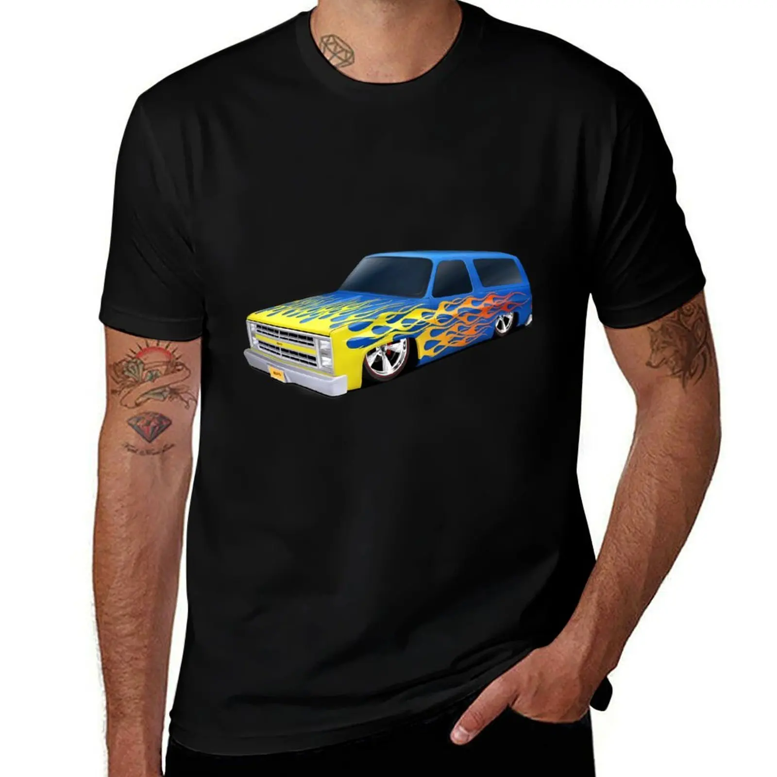 

HOTWHEELS CHEVY K5 BLAZER T-Shirt man t shirt luxury t shirt man designer T-Shirt