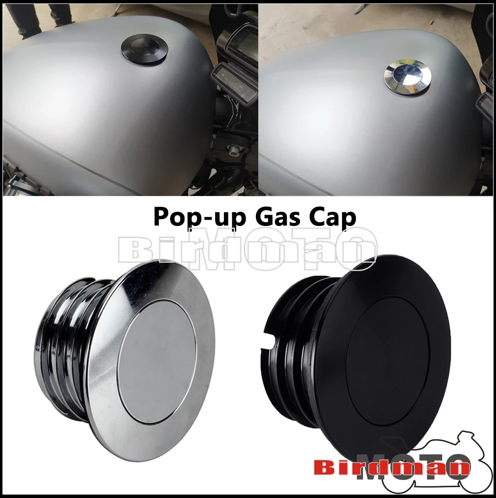

For Harley Softail Street Bob FXBB FXBBS Breakout FXBR FXBRS Standard FXST Motorcycle CNC Aluminum Pop-Up Oil Tank Gas Cap Cover