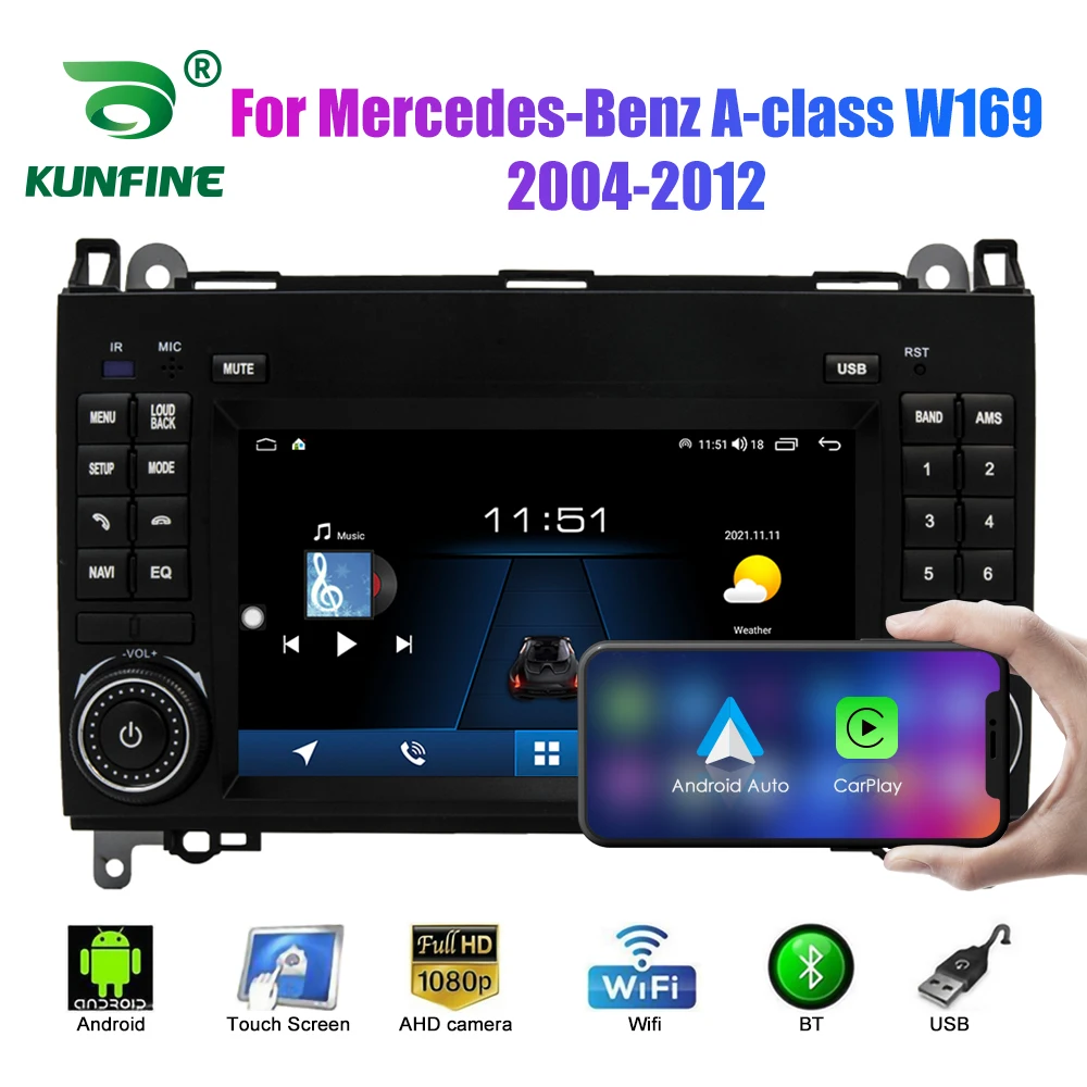 

2 Din Android Car Radio For Benz A-class W169 2004-2012 Car Stereo Automotive Multimedia Video DVD Player GPS Navigation Carplay