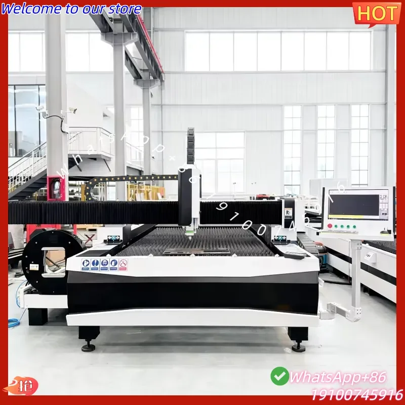 2026Hot 2040 Plate and Tube Fiber Cutting Machine 6000W High Power Dual Use Sheet Metal Pipe Cutting Equipment CE