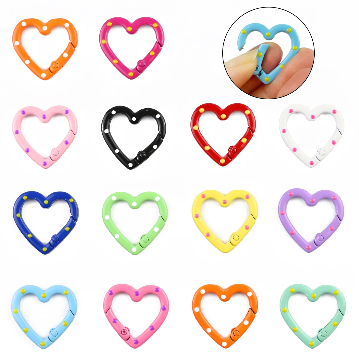 

Яркий яркий крючок для ювелирных изделий, аксессуары для браслетов, 2-5 шт., 25 мм