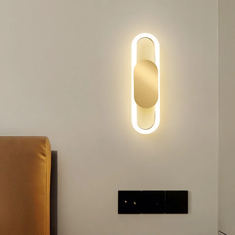 

DINDALLED Modern LED Wall Lamp, Bedside Sconce for Living Room Bedroom Aisle Entrance Stairs Patio, Home Lighting Decor