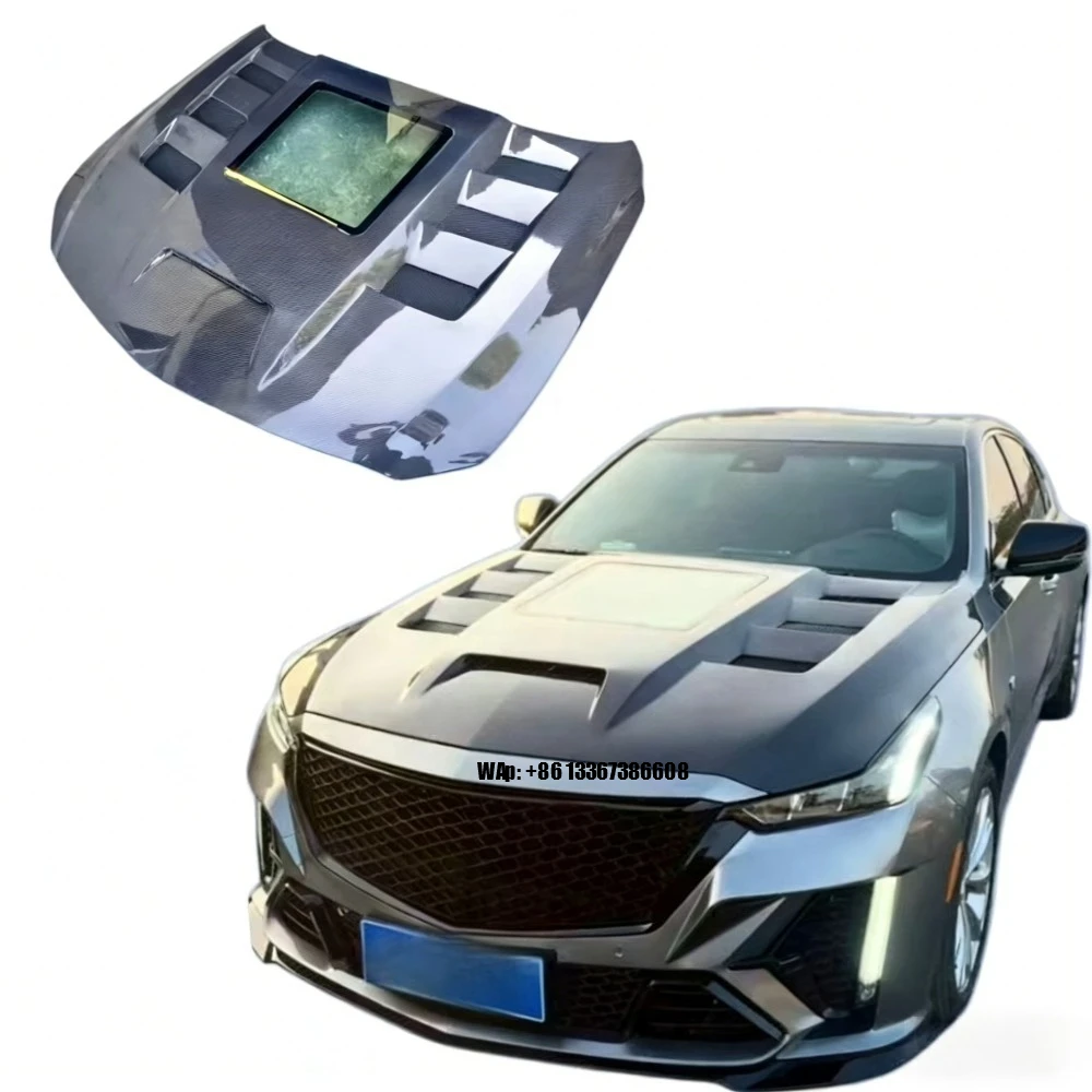 

High Quality Clear See-Through Carbon Fiber Hood for CT5 2020 | Muscle Style Body Kit