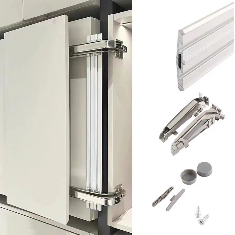 

Wardrobe folding system Transverse opening Hardware fittings Cold rolled steel Silver bus sliding door Hinge cabinet