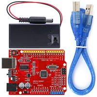 OPEN-SMART Portable SMD ATmega328P ATmega328PB DIY Board with USB Cable and 9V Battery Case Kit Compatible for Arduino