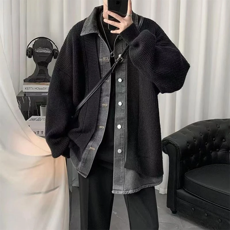 

Top Grade New Autum Winter Brand Fashion Knitted Men Cardigan Sweater Korean Casual Coats Jacket Mens Clothing 2023 Z193