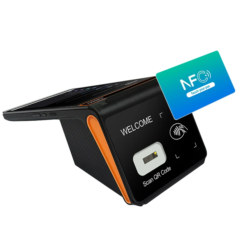 GMS google 8inch Android 13, Restaurant Small Tablet POS Terminal, Ordering All-in-one Machine, 80 Printer / NFC / Qr Code