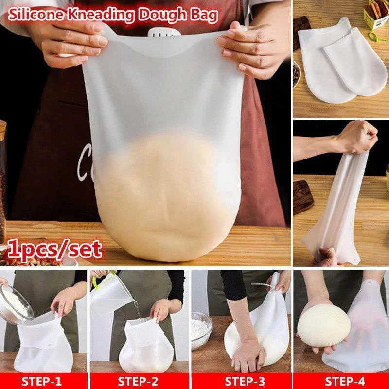 Kneading Bag Silicone Kneading Dough Bag Food Grade Material Versatile Dough Mixer Flour Mixing Bag Cooking Tool