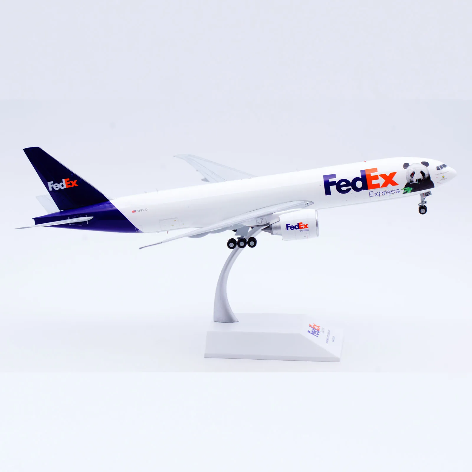 XX20046 Alloy Collectible Plane Gift JC Wings 1:200 Fedex "Panda Express" Boeing B777F Diecast Aircraft Jet Model N885FD