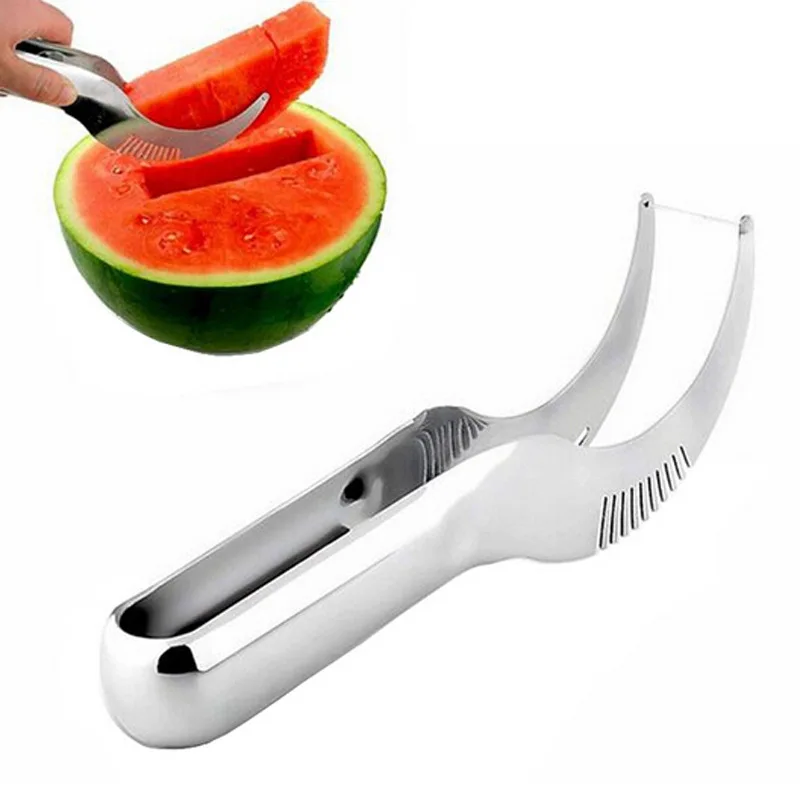 

Watermelon Artifact Slicing Knife Stainless Steel Knife Corer Fruit And Vegetable Tools Watermelon Clip kitchen Accessories