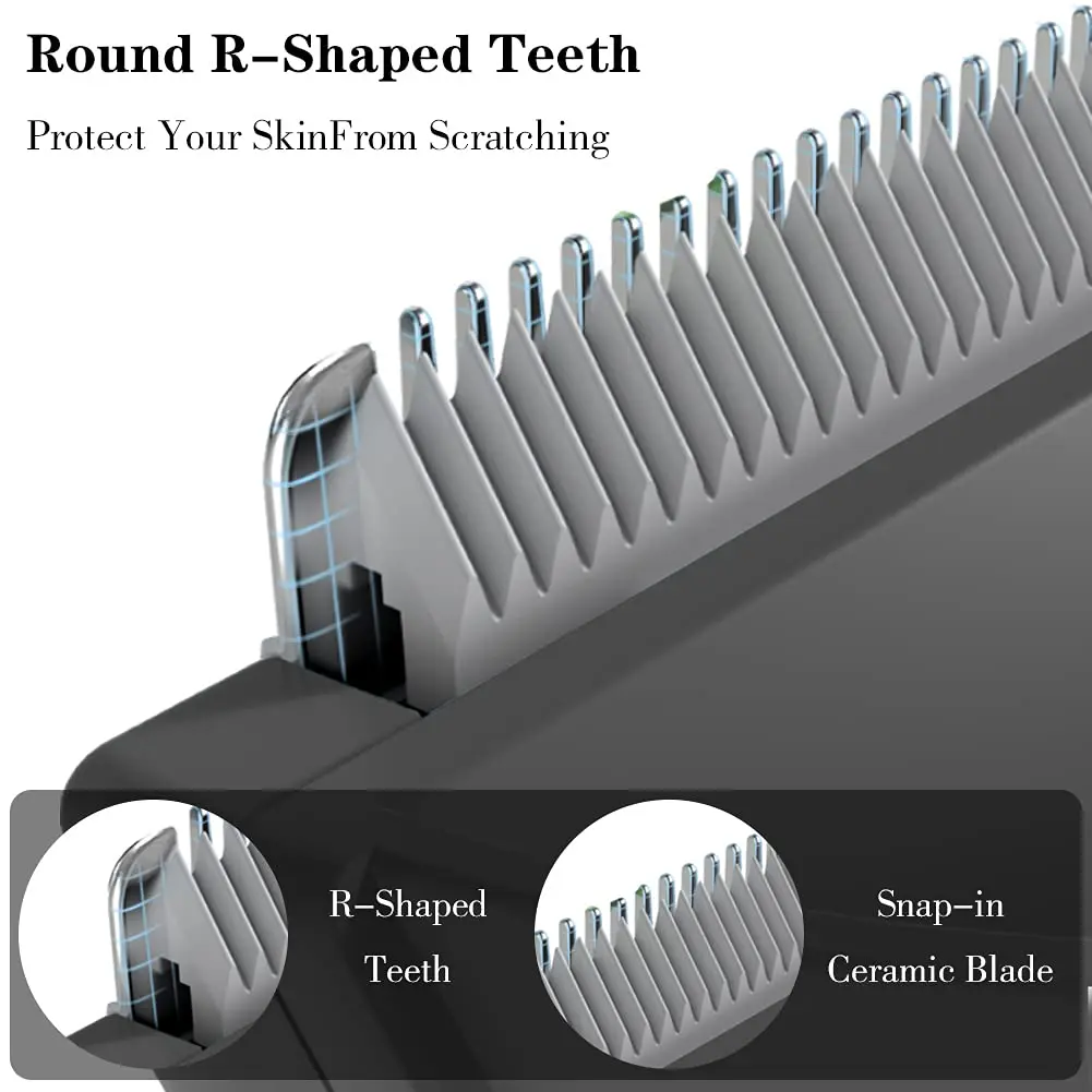 コードレス電気バリカン,プロの男性用充電式ボディカット機,洗える,パッド付きシェービングセット