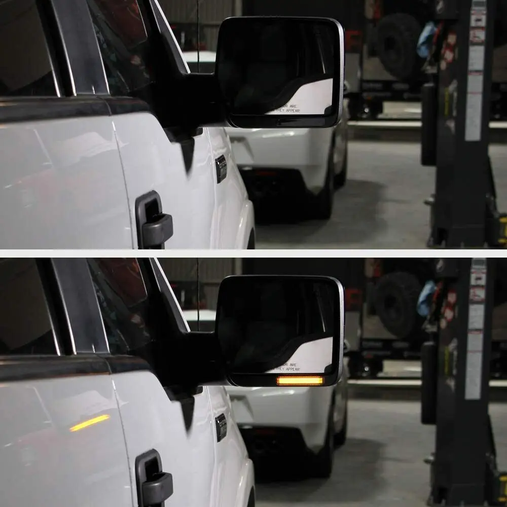 2 pz LED sotto il lato specchietto retrovisore indicatore di direzione per Ford F150 F-150 2004 2005 2006 2007 2008 2009 2010 2014-