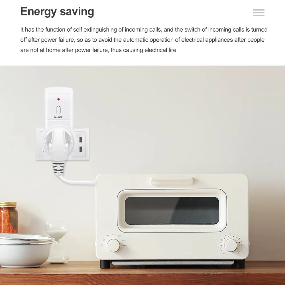 Interruptor de enchufe con temporizador inteligente, Control remoto inalámbrico, 220V, UE, Reino Unido, EE. UU., enchufe de pared, 433mhz, interruptor de toma de corriente programable