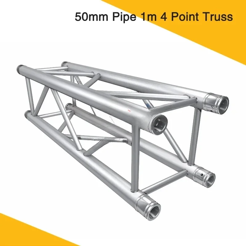 6pcs/Pack F34 Straight Aluminum GL34 Square Stage Truss Stands 50mm Pipe 1meter 4 Point Truss For Stage Shipping by Sea