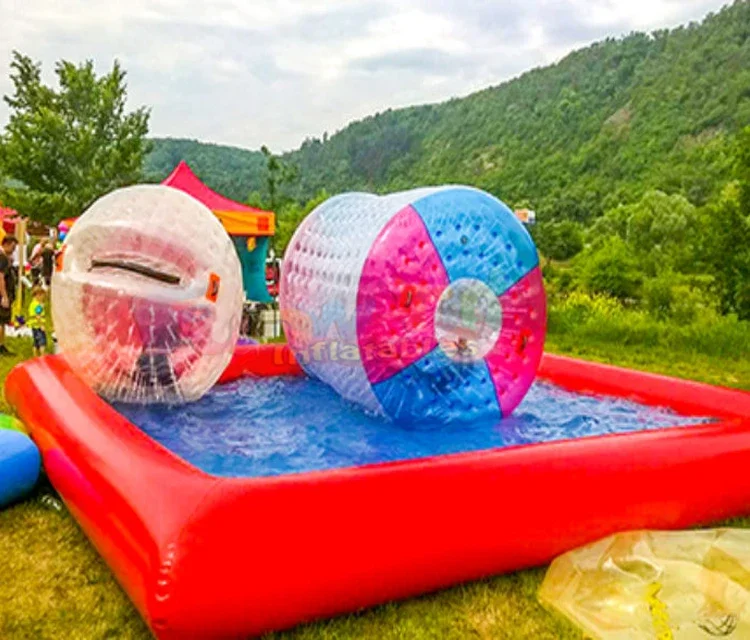 Round albercas inflables grandes gonflable piscine enfant kids inflatable swimming pool with slide