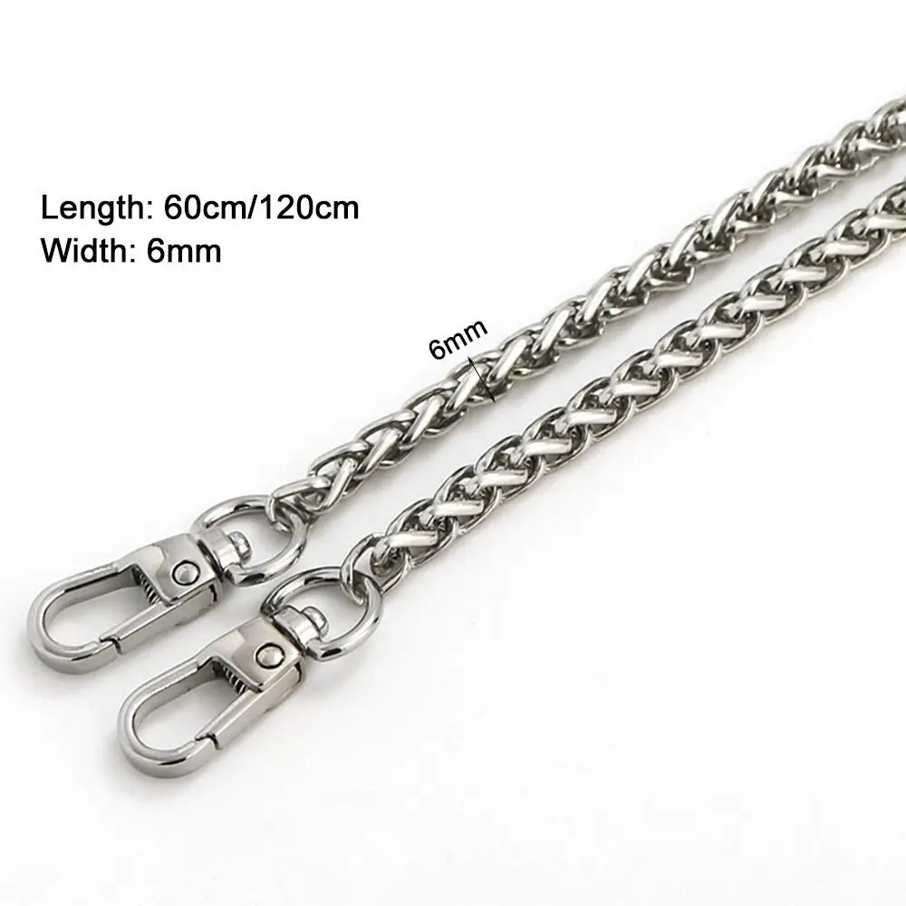 60cm 120cm Metal Chain Golden Silvery Aluminum Chain For Jewelry Making Findings Bag Chain Strap Handle Replacement Chain