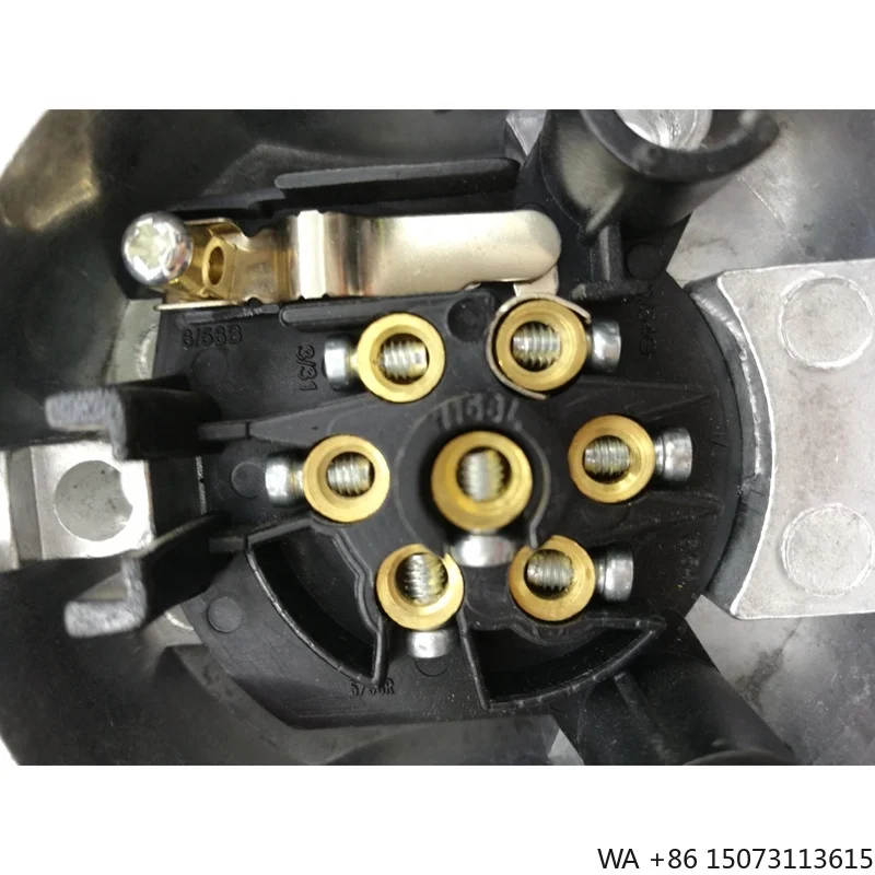 Waterproof European Style 7Pin+1Pin 12V Large Round Aluminum Trailer Socket