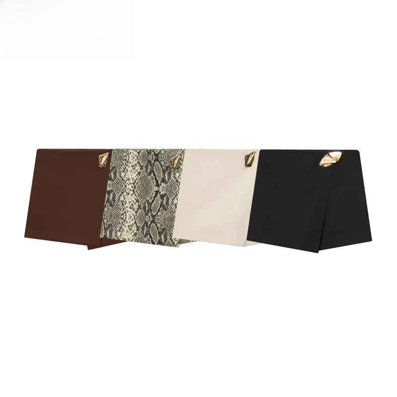 Spodnie damskie z wysokim stanem, asymetrycznym metalowym zdobieniem, codzienne, w stylu streetwear, modne, jesienne, nowość, prosty krój, dopasowane.