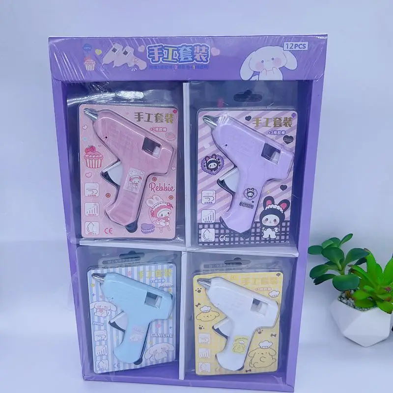 

Children's Creative Handmade Set Cute Glue Gunner Jewelry Small Tool Classmate Hand Ledger Hot Melt Gun Small Glue Stick Set