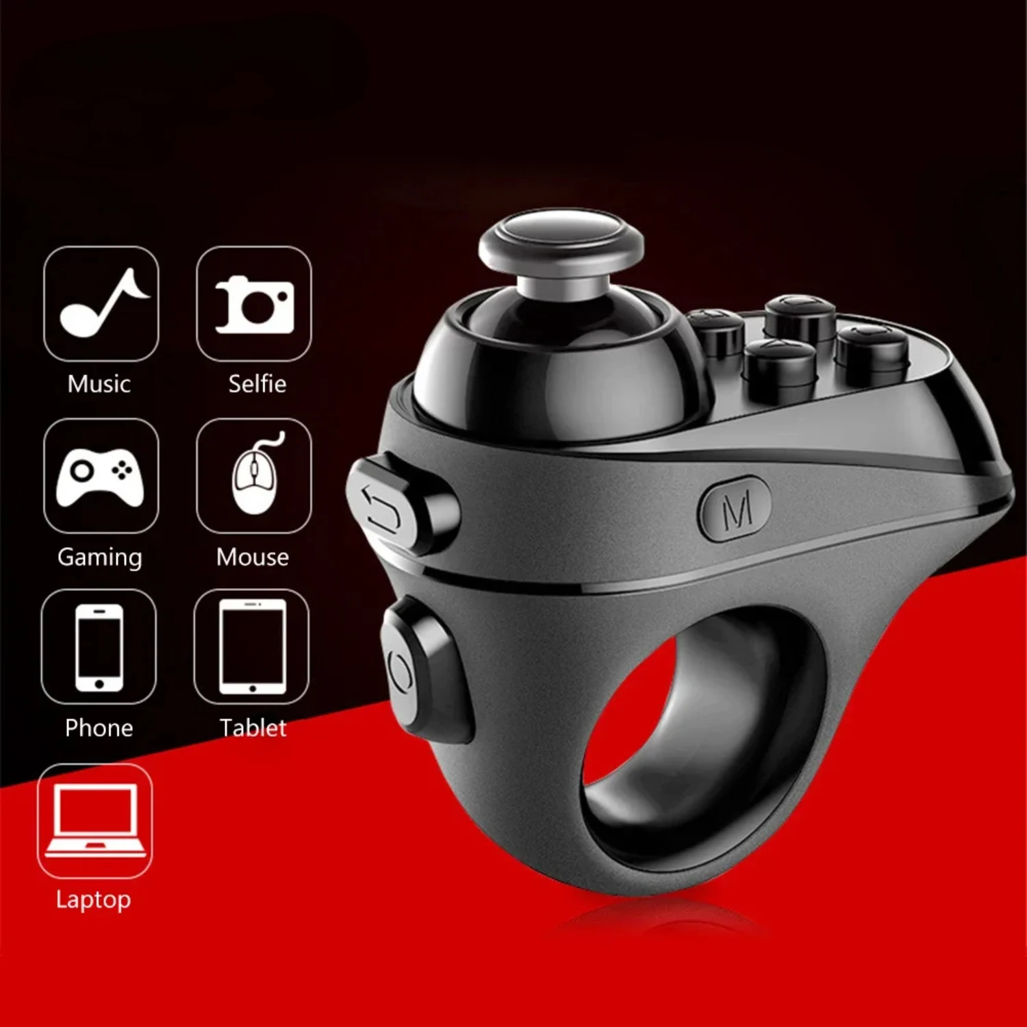 Bluetooth-compatible Game Controller Handle Adapter Gaming Finger Mouse Page  Android iOS Gaming Mice Mause Gamer