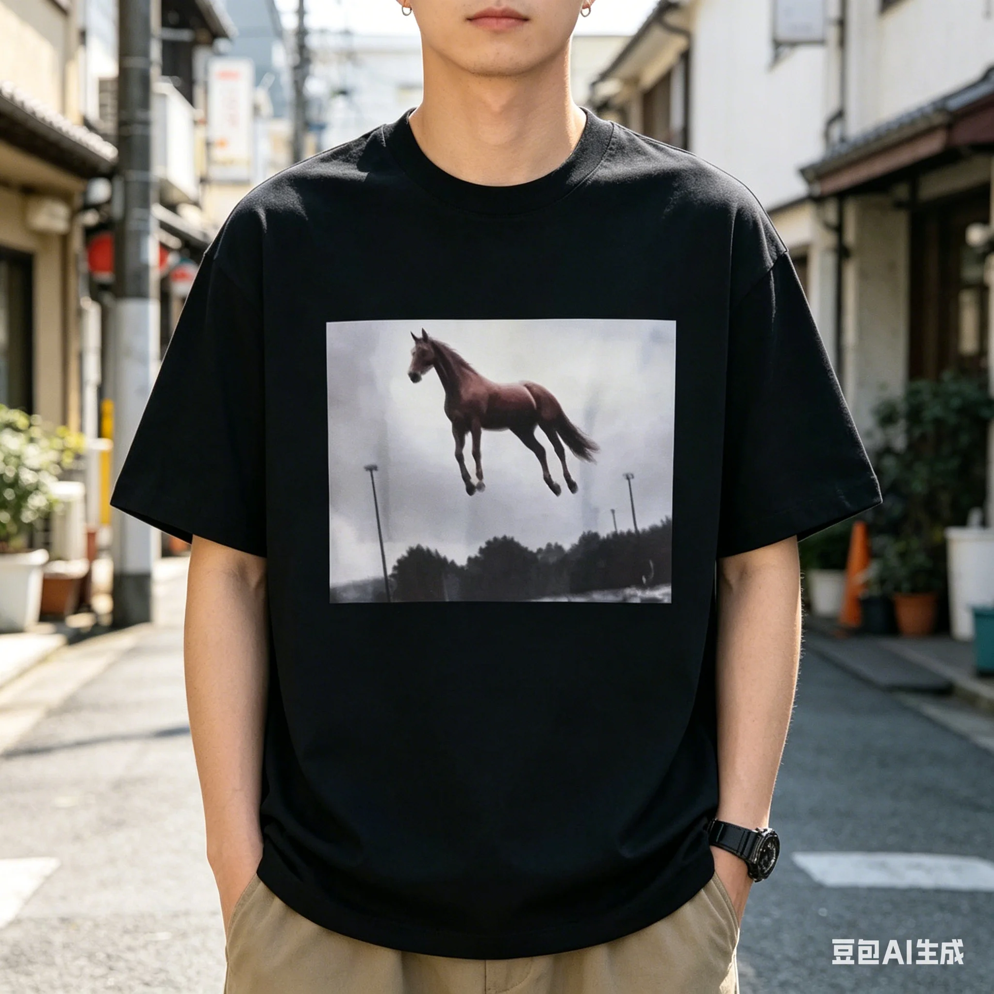 Hold on Partner I Am Overstimulated Horse T Shirt Funny Anxiety Meme T-shirts Men Women Fashion Casual Humor Short Sleeve Tshirt
