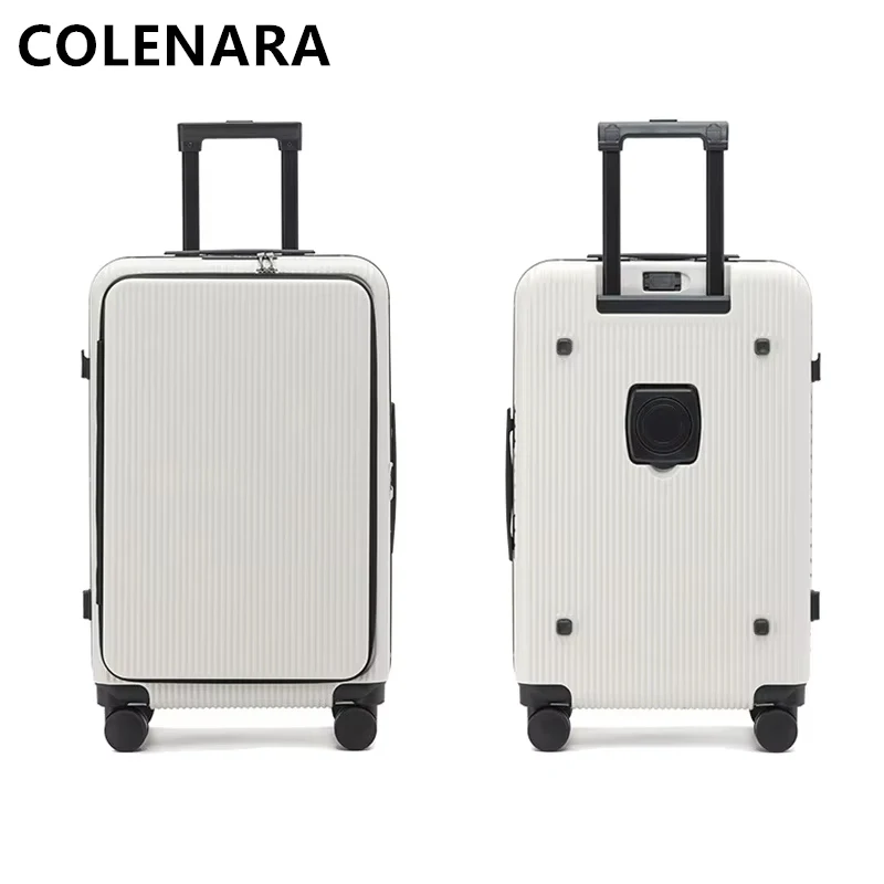 COLENARA Travel Luggage ABS + PC Boarding Box Large Capacity Trolley Case Multi-function Password Box 20