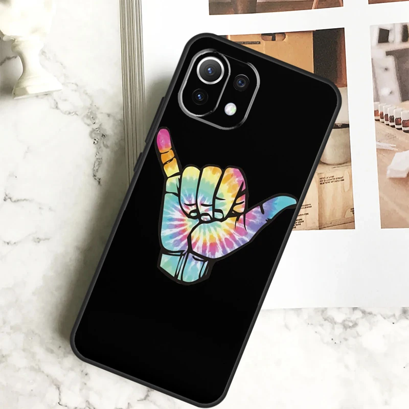 Surfer Surf Hang Loose Shaka Case For POCO M6 Pro F3 F5 M5s X3 X5 X6 Pro Xiaomi 14 13 Ultra 11T 12T 13T Pro 12 Lite Cover