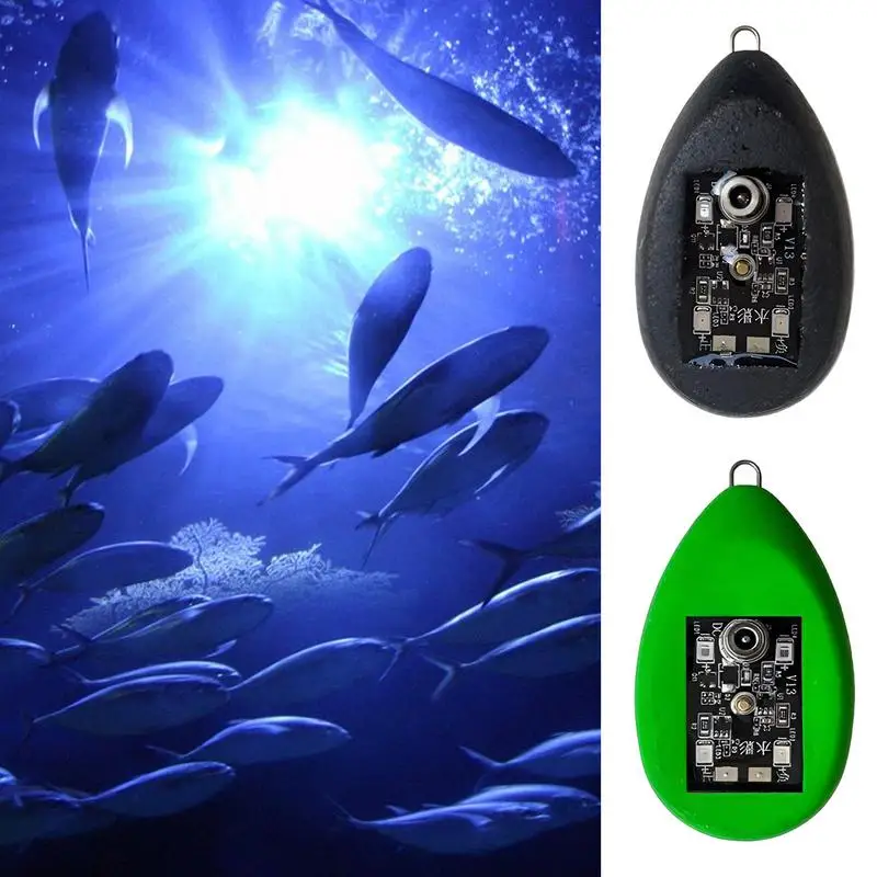 Night Fishing Light LED Fish Finder Lamp Includes Charging Cable 4 O-Rings Ice Fishing Floating Lamp Super Bright Night Vision