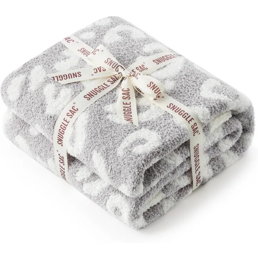 

Леопардовое одеяло для дивана-кровати, дивана 50x60 дюймов, двустороннее серое леопардовое одеяло, ультра мягкие уютные одеяла для женщин и мам