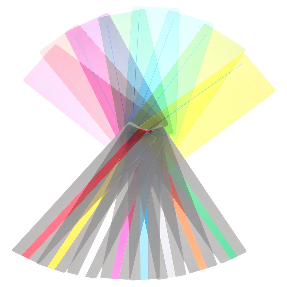 16pcs Reading Tracking Ruler Bookmarks Colored Highlight Strips For Students Portable Plastic Guided Reading Supply Teacher