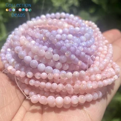 3-4mm Natural Pink Purple Shell Beads Round Loose Spacer Beads For Jewelry Making Handmade DIY Bracelet Necklace Accessorie