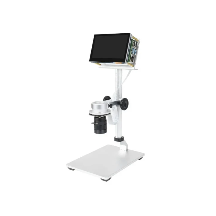 Raspberry Pi Microscope Kit 12MP Visual Magnification Microscope Screen Bracket