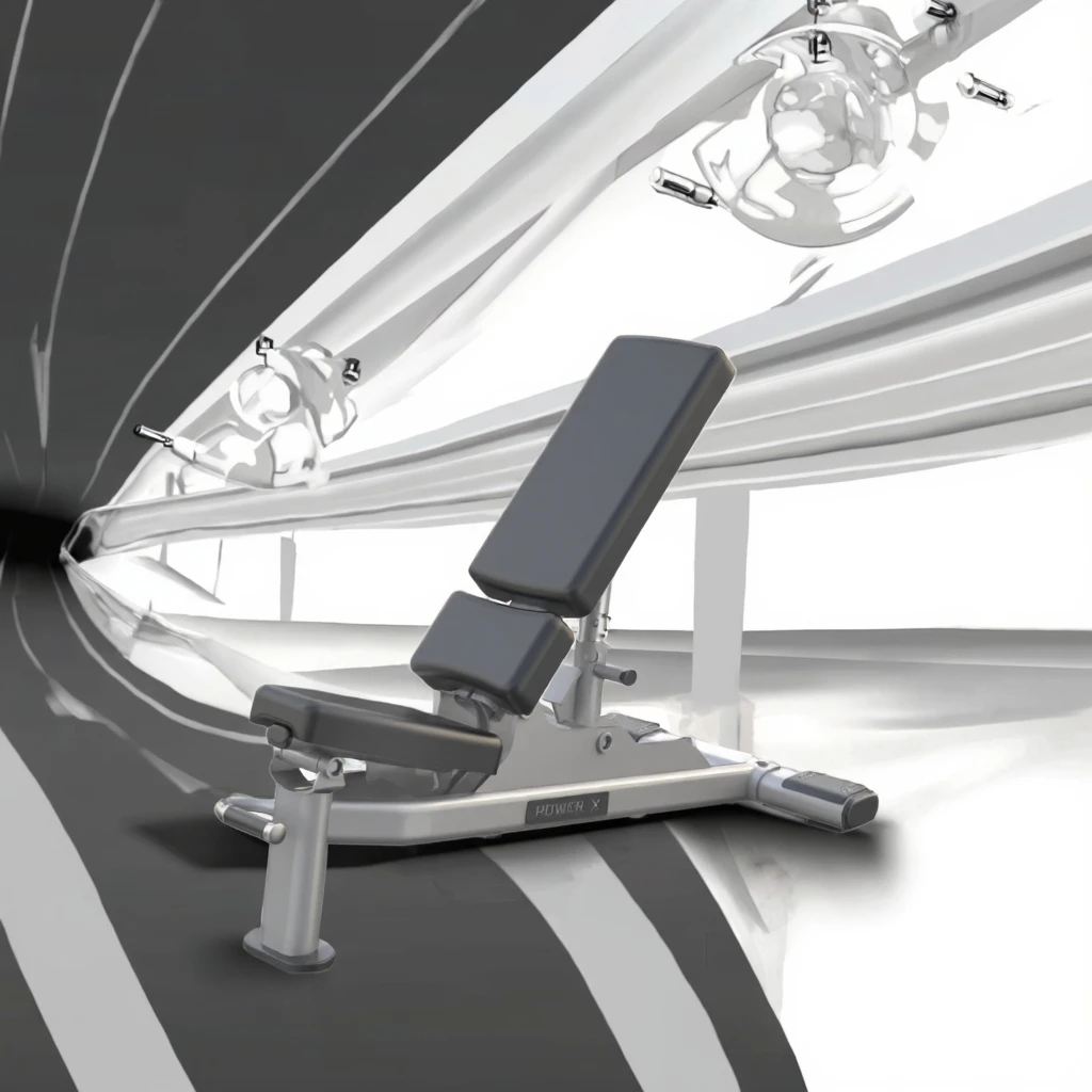 Stalen hellingsbank met halterplaten, commerciële fitnessapparatuur van hoge kwaliteit