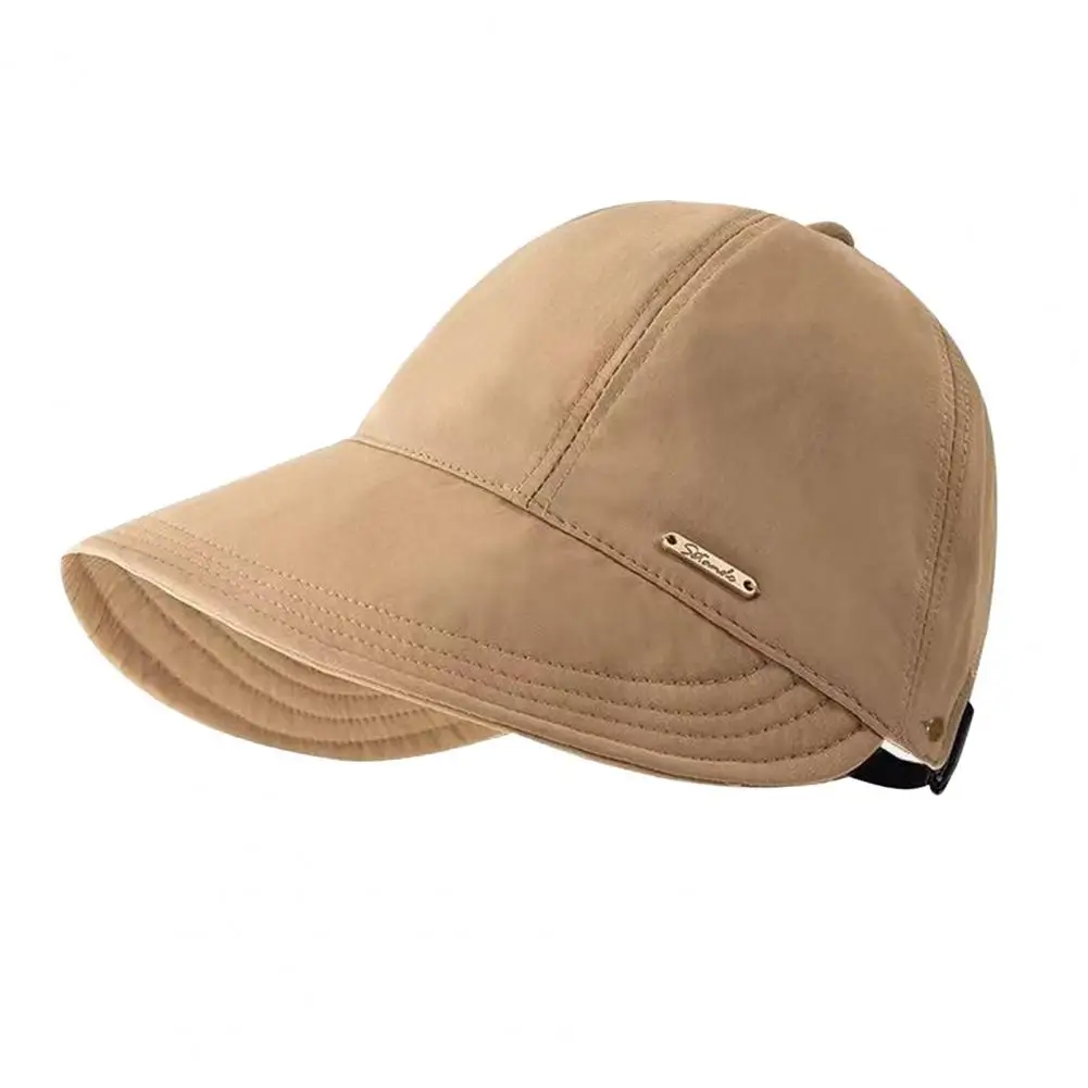 لصيد الأسماك والمشي لمسافات طويلة النساء قبعات للحماية من الشمس بلون واسعة حافة الأشعة فوق البنفسجية حماية قبعة بواقٍ للشمس الصيف الشاطئ قابل للتعديل ذيل حصان قبعة قابلة للتعبئة