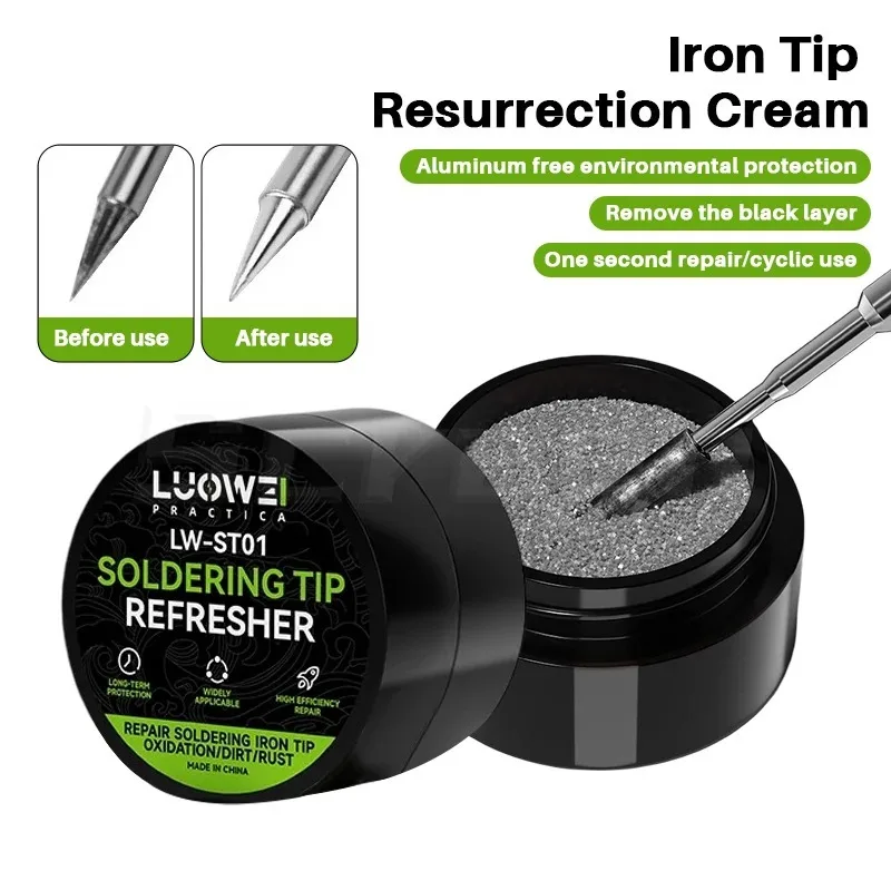 LUOWEI LW-ST01 Solder Iron Tip Refresher Soldering Cleaning Cream For Welding Iron Tips Resurrection CPU BGA Repair Tool