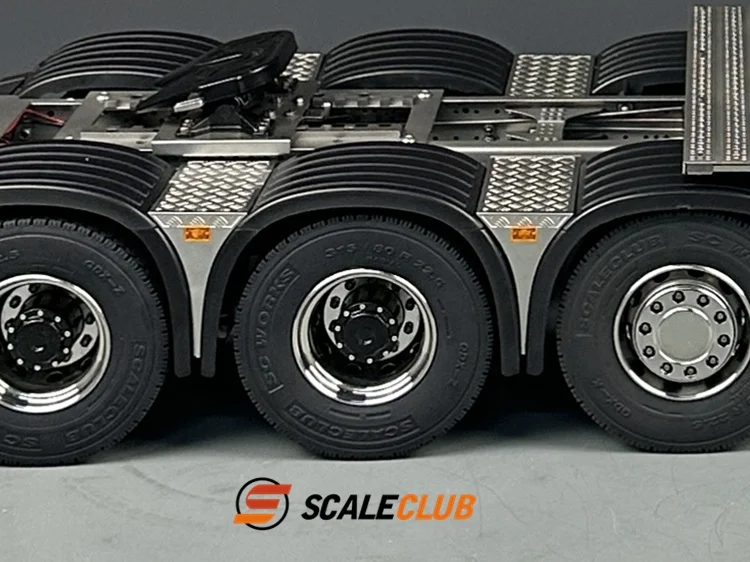 SCALECLUB 1/14 Schmutzschutzplatte Seitenlampe Warnleuchte LED-Lichter Seitenlampe für Tamiya LESU Truck DIY-Teile – Detail 3