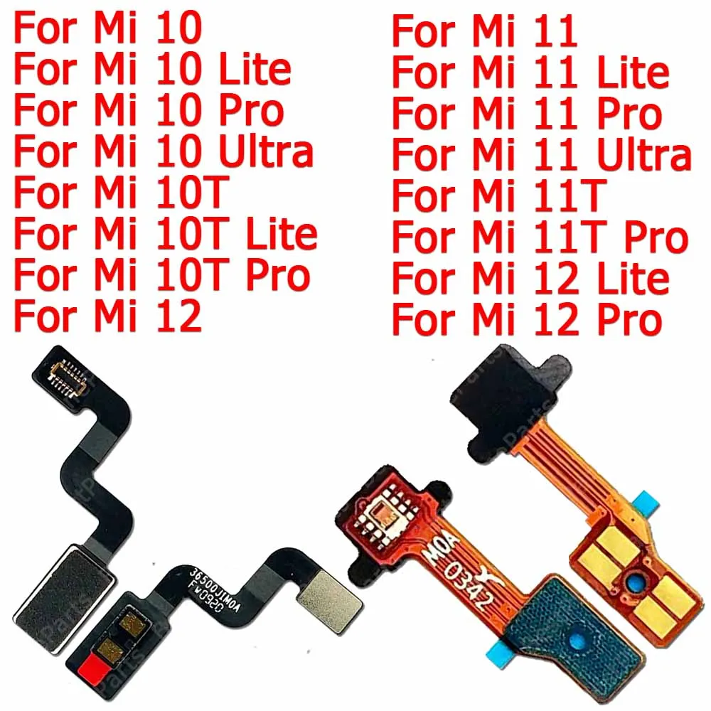 For Xiaomi Mi 10T 5G 11 Lite 11T 12 Pro 10 Ultra Repair Spare Parts FlashLight Distance Flex Cable Flash Light Proximity Sensor