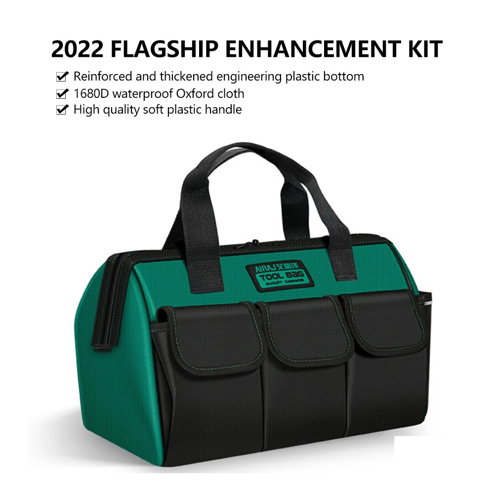 New Tool Bag Oxford Cloth Electrician Bag Multi-Pocket Waterproof Anti-Fall Wear-resistant Maintenance Durable Storage Bag