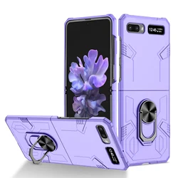 for samsung z flip 2 3 4 5 flip5 flip1 flip3 Metal Ring Hard Case for Samsung Galaxy Z Flip 2 Flip2 Shockproof Protection Funda